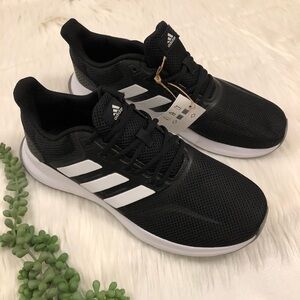 Adidas Women’s Black and White Runfalcon Running Shoes | Size 9